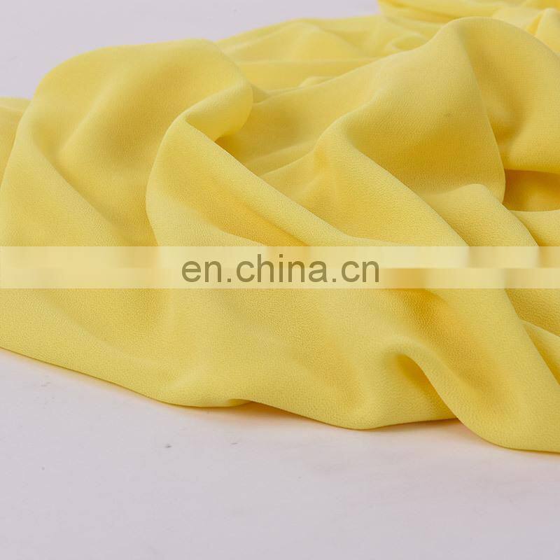 Best selling woman fashion dress 100% polyester 75D chiffon fabric