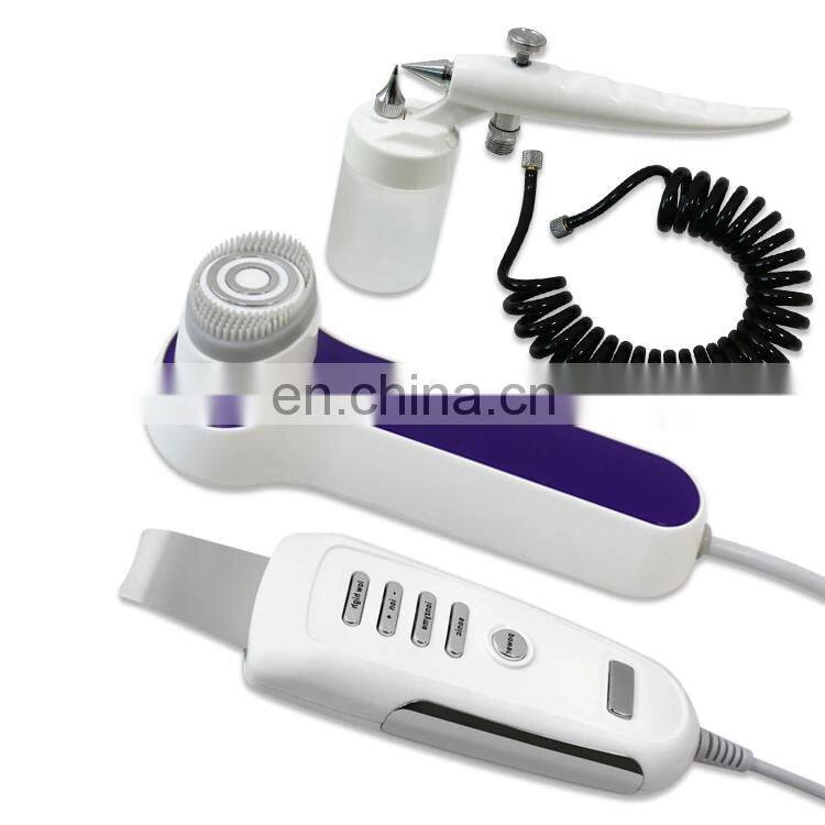 Portable 6 In 1 For Facial Deep Cleaning Dermabrasion Hydro H2 O2 RF Anti Wrinkle Facial Massage Treatment Device