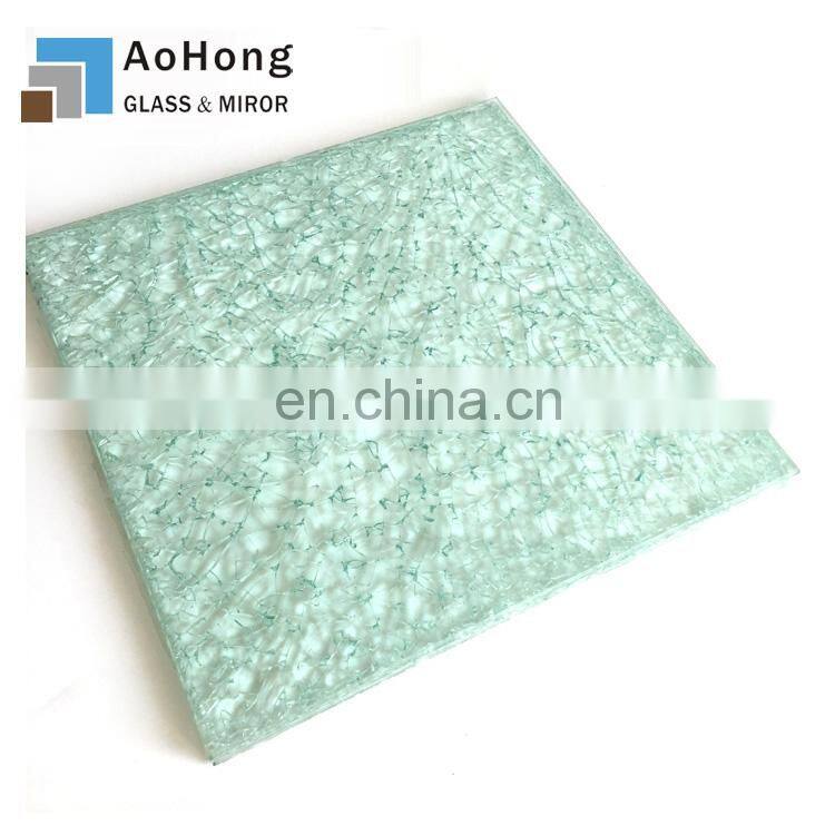 Cracked Ice Laminated Glass Broken glass Dining Table