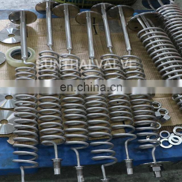 stainless steel coil heat exchanger tube condenser coil with JIC/NPT connector or ball valves