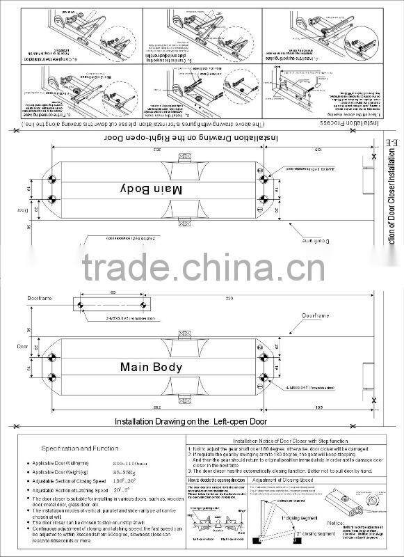 triangle/hut design door closer (A063)