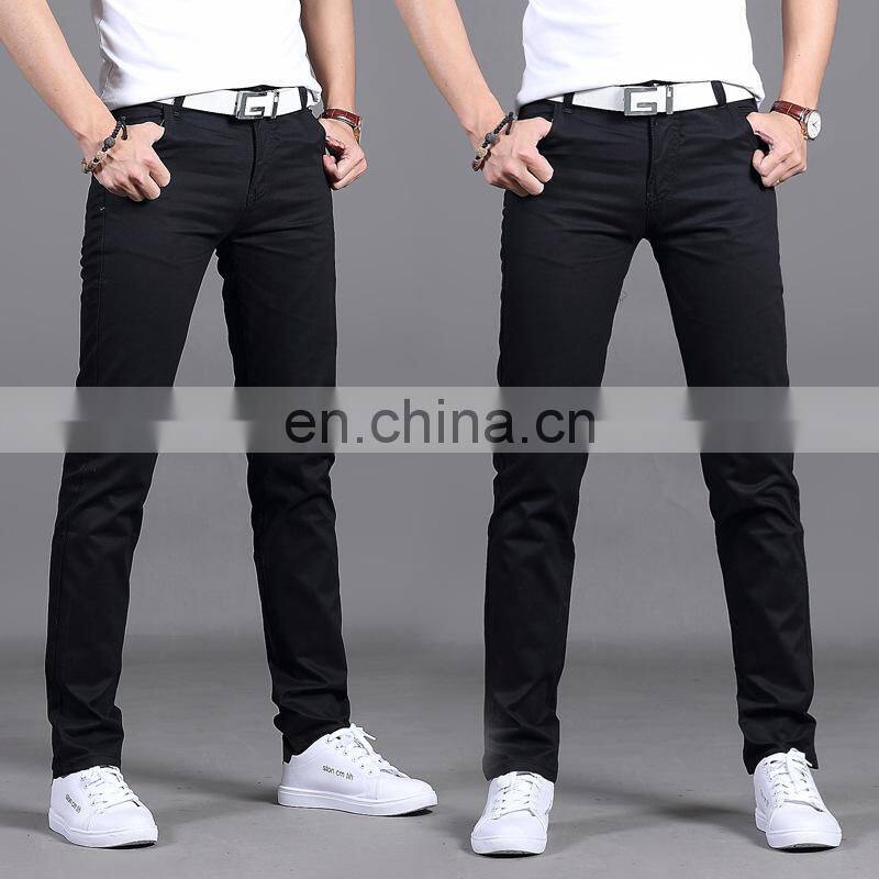 Custom spring new men's fashion work pants breathable casual slim pants