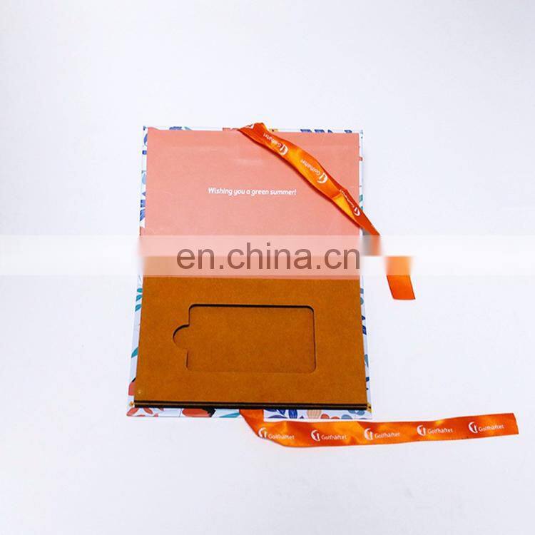 Factory Price Case High Quality Custom Logo Book Style Box Black Rigid Paper Cardboard Hair Gift Packaging Boxes With Ribbon