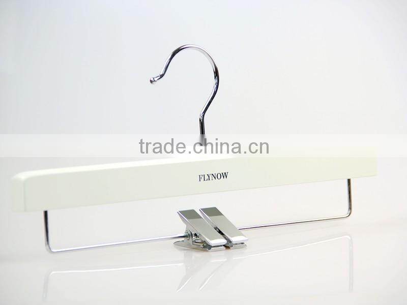top quality custom wooden clothes hanger and pants hanger for lady