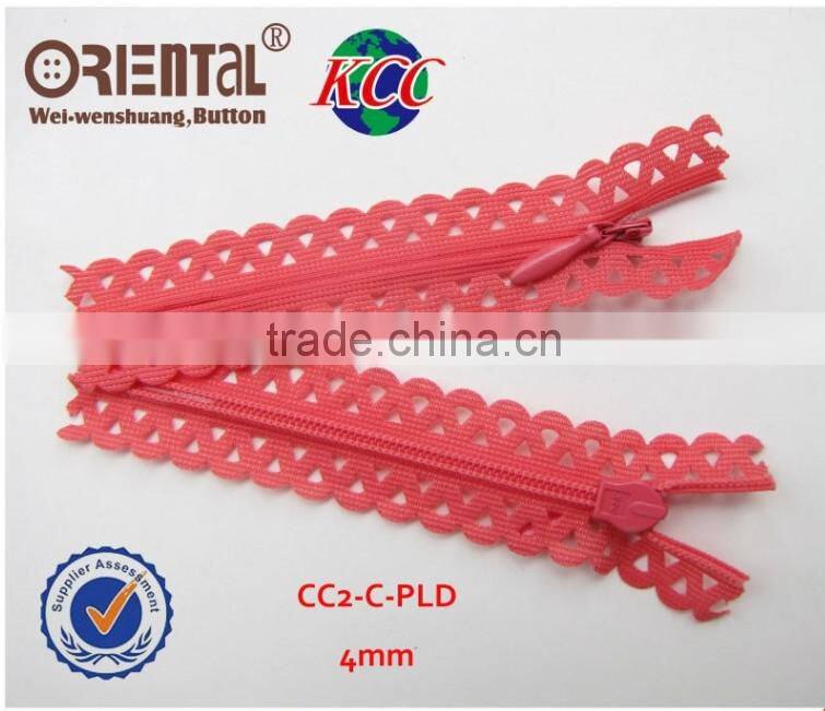 10-inch 3# KCC invisible zipper/ lace tape