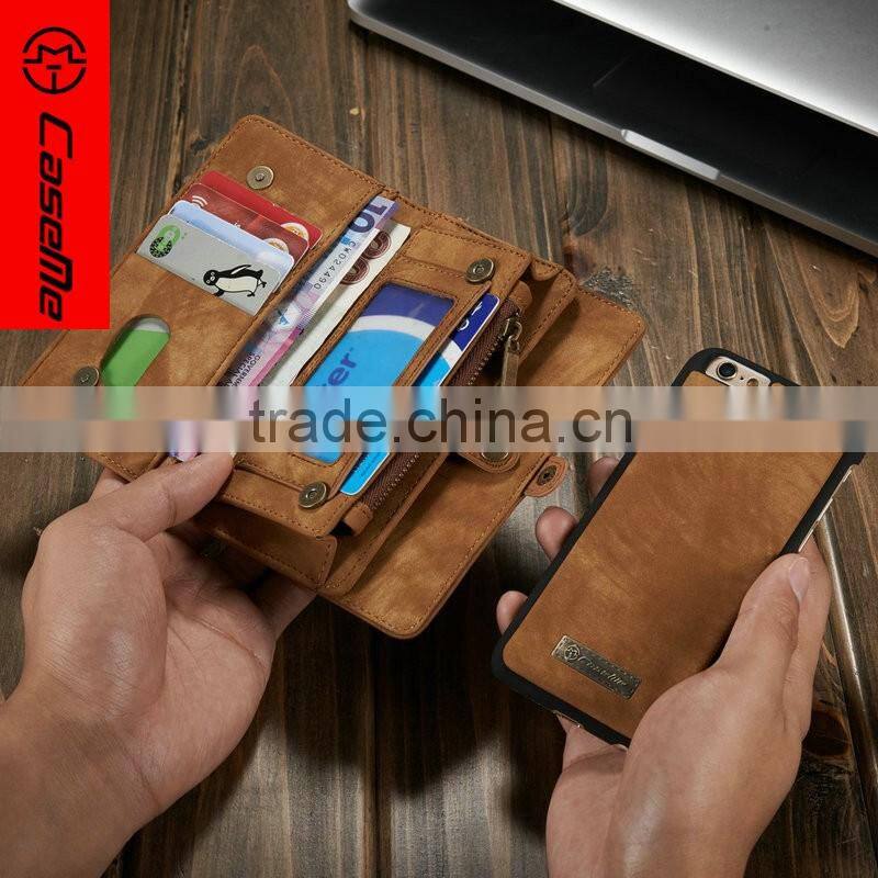 For iPhone 6 Plus Case Multi-function Wallet Phone Case Housing For iPhone 6/6S Case Leather Flip Cover With Card Slots