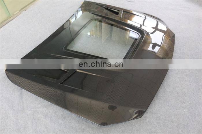 Runde Top Ranking Hood For Mercedes-Benz W205 C63 AMG Upgrade IMP Style Carbon Fiber Transparent Engine Cover