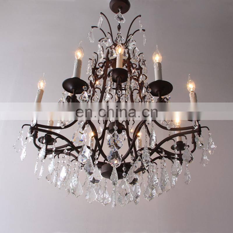 Vintage Chandelier Iron Chandelier Nordic Europe Classic Candle Lamp Lighting Fixtures Vintage Loft Retro Chandeliers Lustre