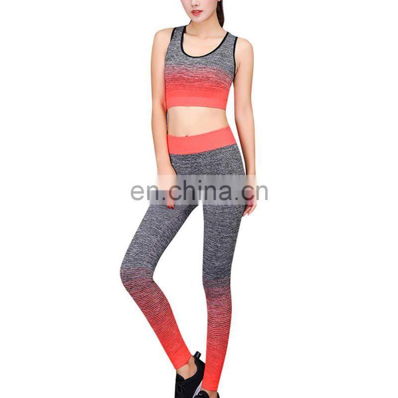 High Waist Leggings Sports Bra Top Fitness Plus Size Pants Women Fitness Seamless Suit Fitness & Yoga Wear Set
