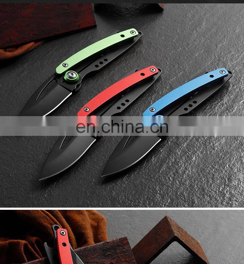 Outdoor Folding Knife Aluminum Alloy Handle Pocket Knife Jungle Survival Self-defense Portable self-defense Knife