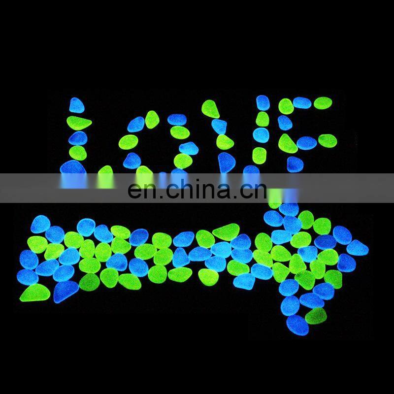 300pcs/Pack Luminous Stone Walkway Rock Garden Patio Lawn Garden Yard Stone Decoration Garden Craft Luminous Cobblestone Decor