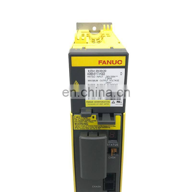 used tested ok Fanuc ac servo drive A06B-6117-H303
