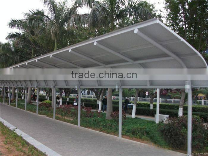 Hot sale pre fabricated steel structure car parking canopy