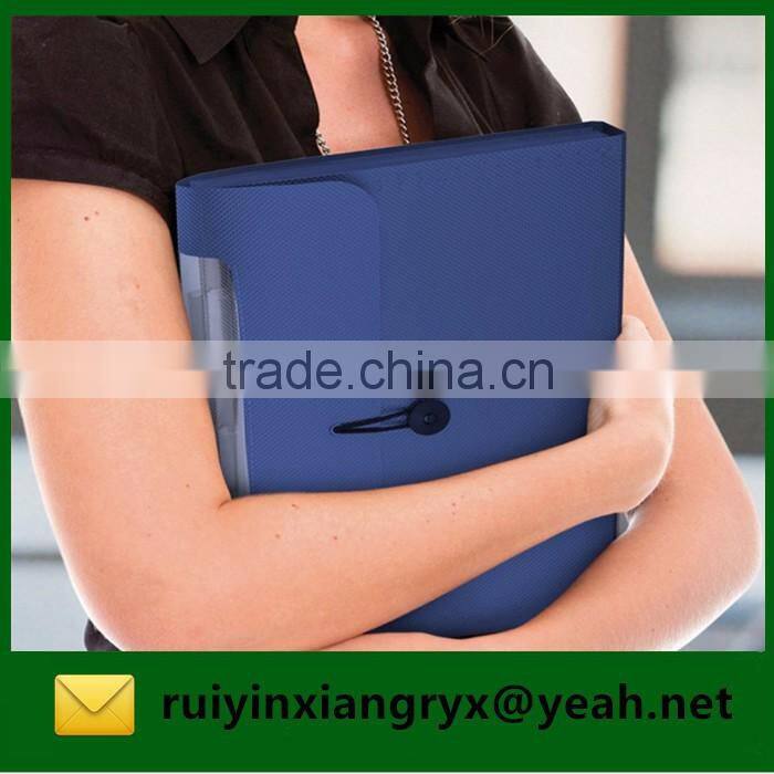 Plastic Button Expanding File folder with index divider