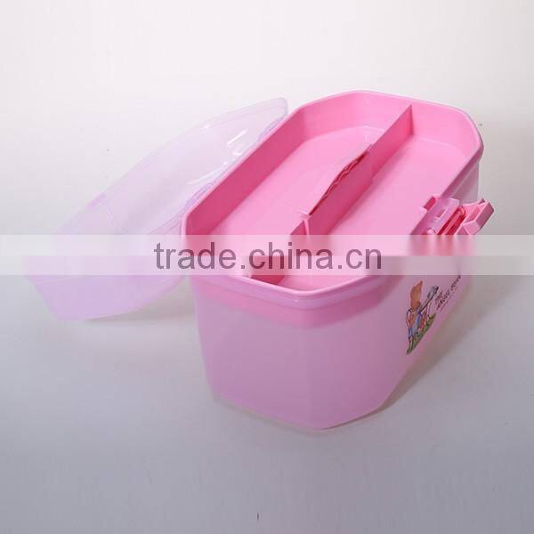 Pink Clear Plastic Family Healthy Box
