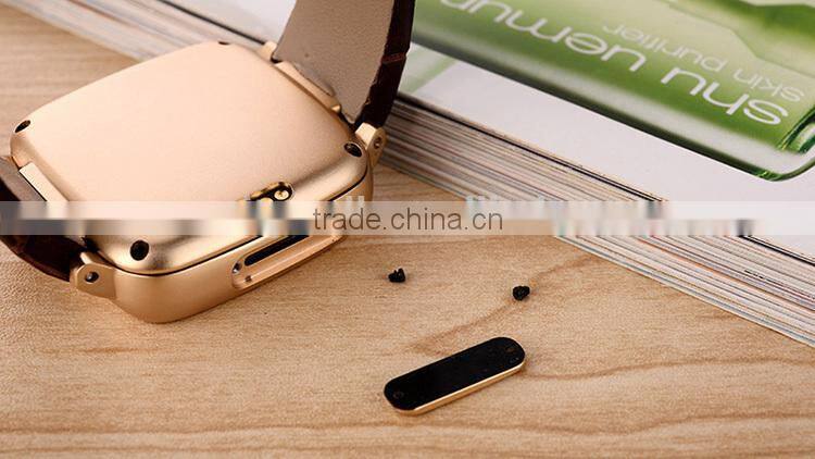2015 OEM Watch Mobile Phone with 5MP camera and leather band