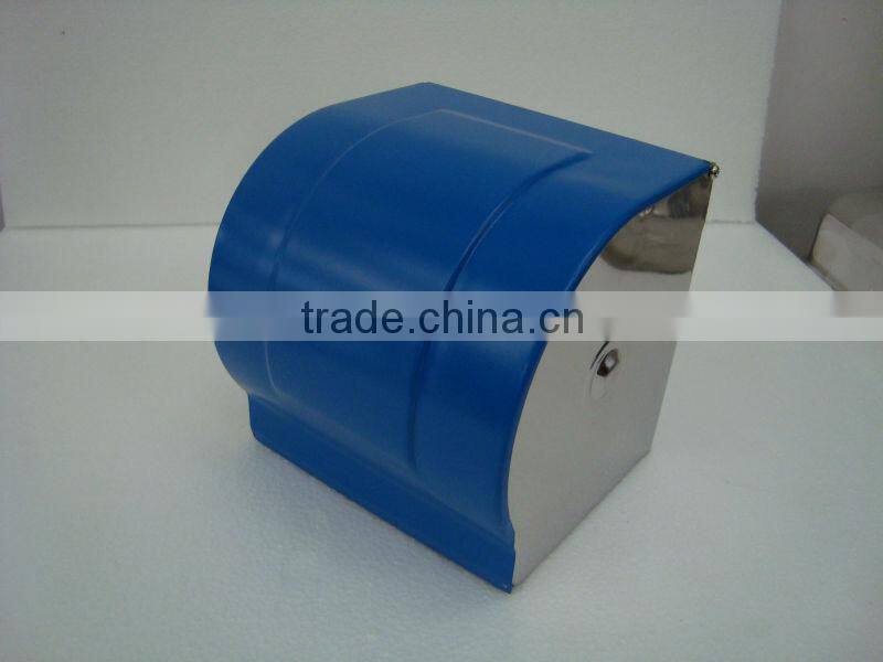 Stainless steel toilet paper holder tissue holder K-8-blue lacquer cover