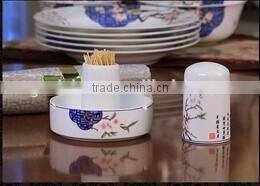 56 pcs hexagon ceramic flat dinner plate