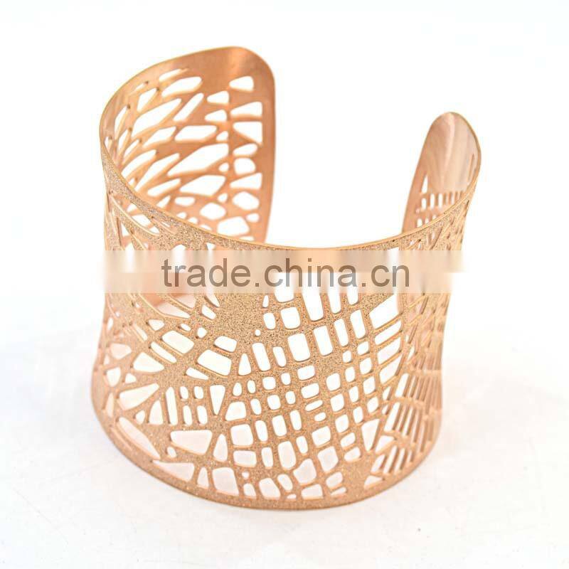stainless steel gold plated fashion accseeories bracelet rose gold
