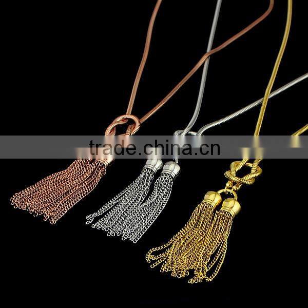 vintage tassel necklace chain gold necklace designs in 10 grams