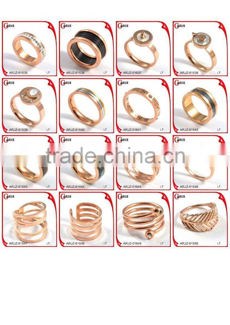 New product 2015 ring jewelry rose gold rings for women