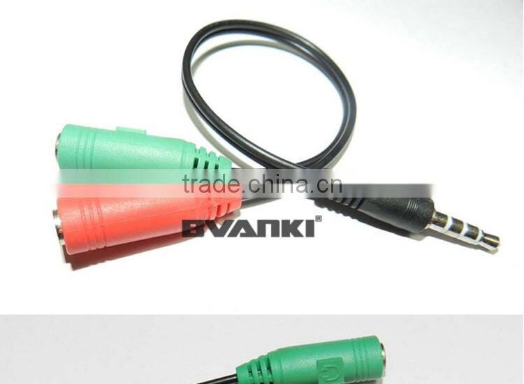 new products 2016 3.5mm jack 1male to 2 female car aux audio usb cable audio cable bulk buy from china free samples