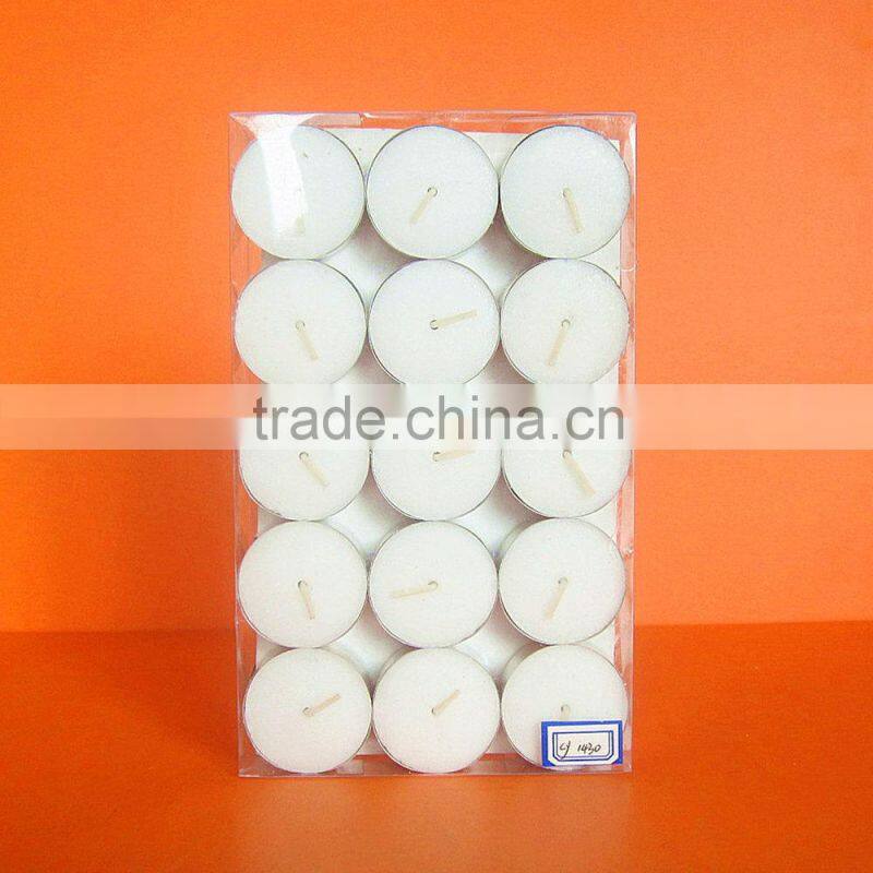 White Tea light Candle in PVC Box, 18pcs/box, Candle Factory, Walmart Vendor, Candle Factory, 10 Years Production Experience