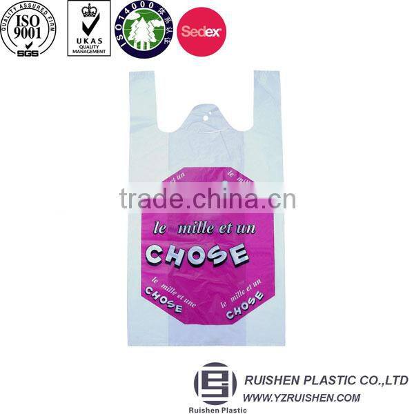 Thank You T-shirt Bag, HDPE T-shirt Bag For Supermarket, Cheap HDPE T-shirt Bag