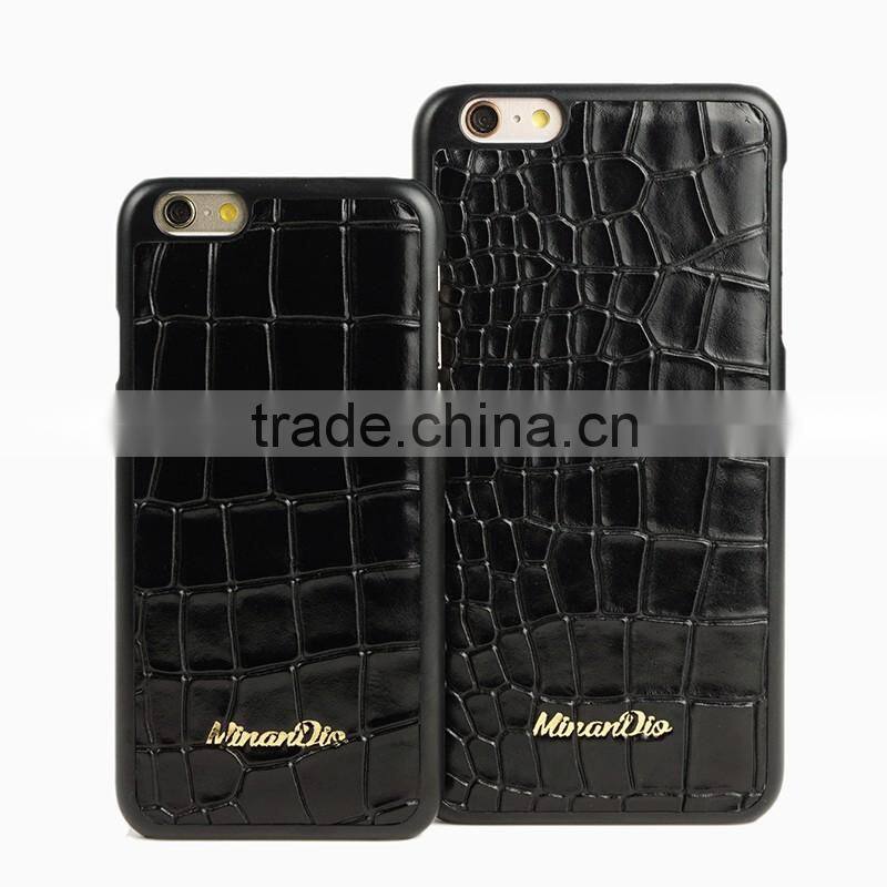 Top quality crocodile leather case for smartphone, OEM smartphone case ,for Iphone 6 case