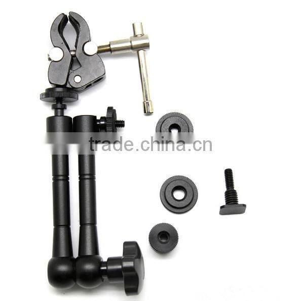 Articulating Magic Friction Arm Large-size Super Clamp Crab Pliers Clip w/ Stud Adapter 1/4" and 3/8" Included