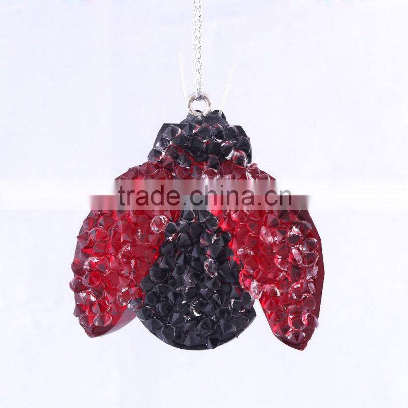 Small Size Ladybug with Half Opened Wings Ornament 01501011 new style indoor decoration