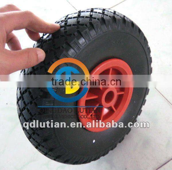 pu foam wheel, PU solid wheel 3.00-4 260x85, flat free tire, pu foam tyre