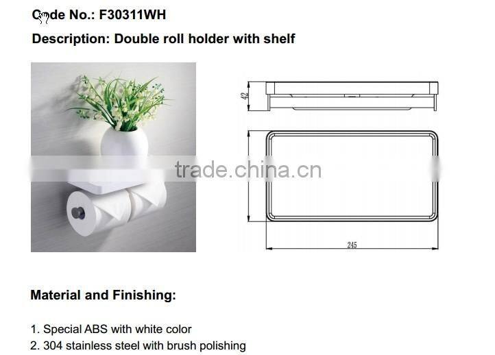 Mobile phone shelf with double roll Holders /toilet paper holders