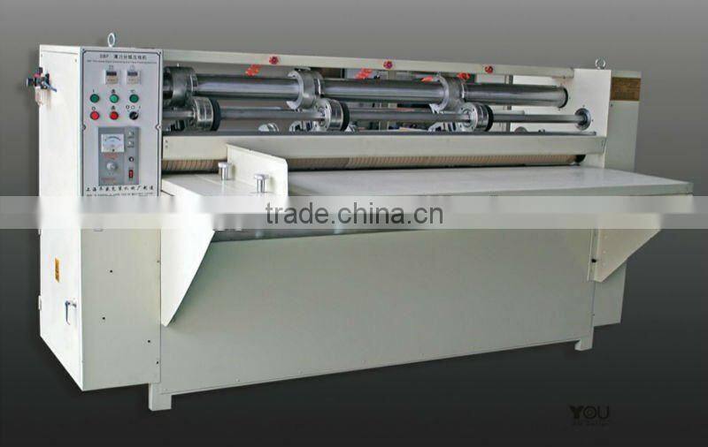 Thin blade longitudinal cutting line pressing carton machine