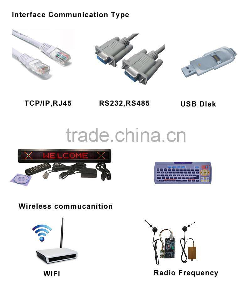 P10 white outdoor usage led display for bus sign