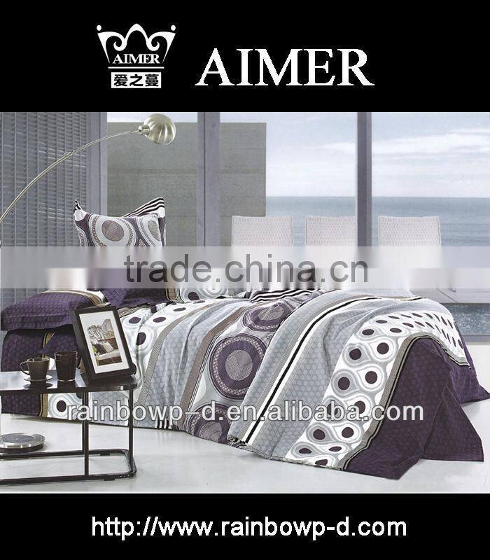 100%cotton 4pcs pigment printed bedding set with competitive price