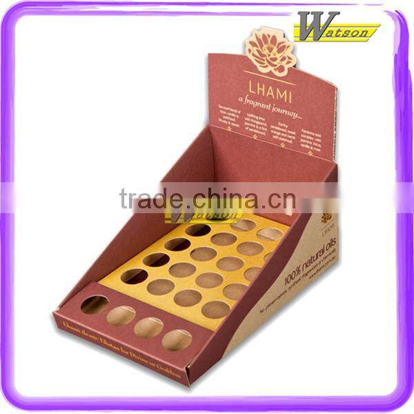 Environmental Cardboard Corrugated Desk Display Box For Beer Glass