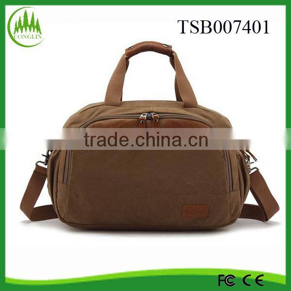 New Men's Vintage Canvas Shoulder Travel Hiking Bag Satchel