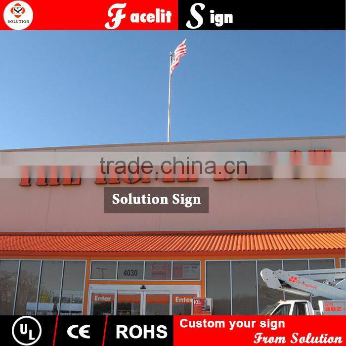 frontlit crystal 3d channel letters