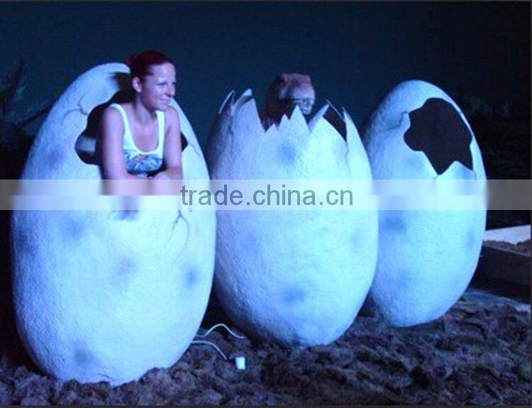 Professional Emulation Realistic Fiberglass Fossil Dinosaur Eggs