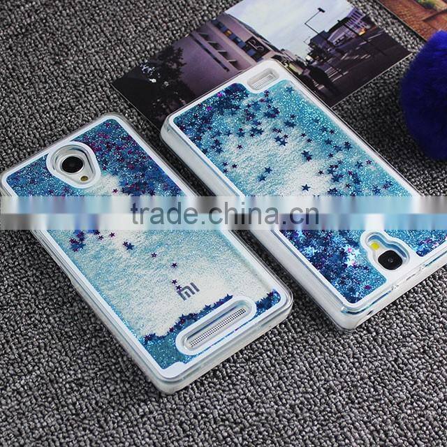 Keno Glittering star liquid case back cover for Xiaomi Redmi Note 2