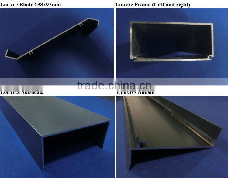 high quality custom blade industrial louvers