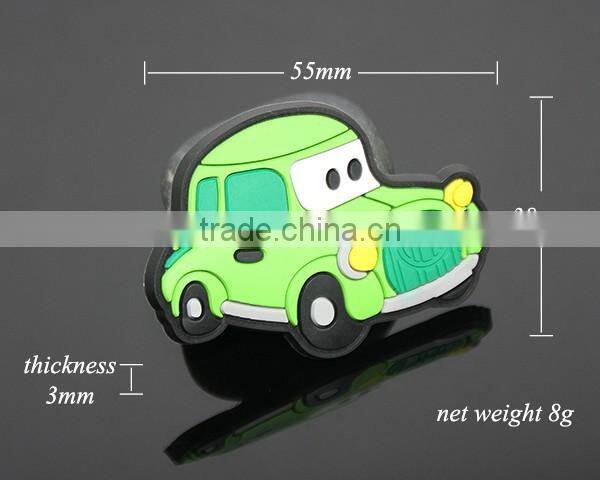 Promotional Soft Rubber Injection Molding Cute Cartoon Car Shaped Animation PVC Fridge Magnet