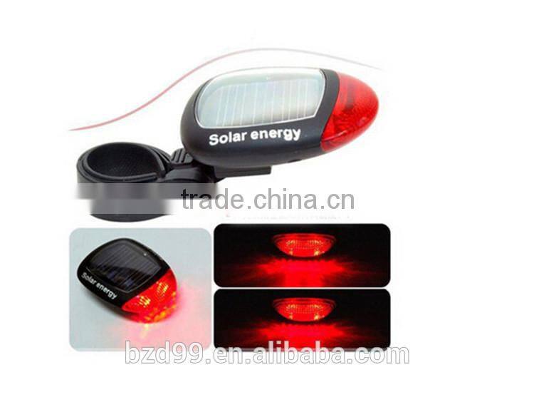 Ourdoor Mountain Bike Cycling Solar Energy Bicycle Tail Signal Light /Outdoor Cycling Equipment Applications Supplier