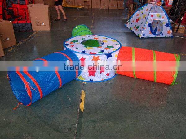 Customized crazy Selling kids folding play tunnel tent