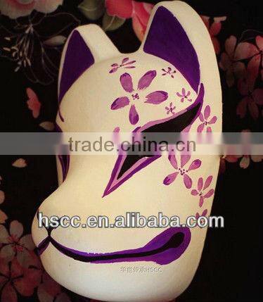 China Manufacturer Handmade Pulp Masquerade Fox Mask
