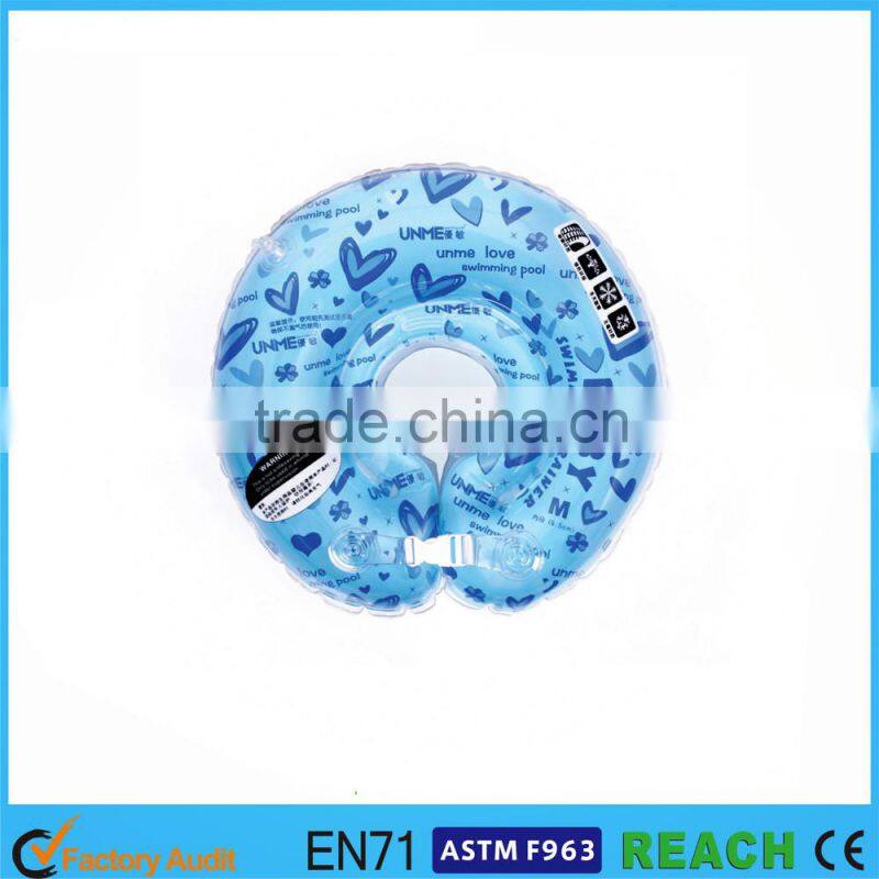 2016 cheap custom baby swimming ring inflatable swimming neck ring