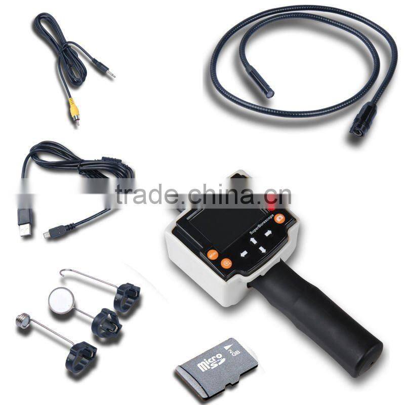 2.4" LCD Video DVR USB Zoom Rotate Inspection Camera Borescope Endoscope