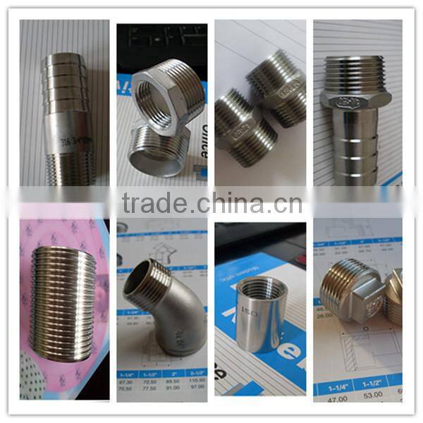 stainless steel ss304 socket O.D. machined pipe fitting