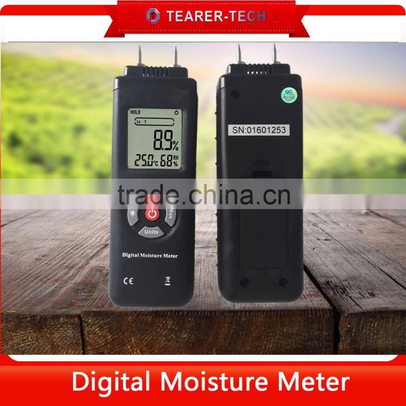 LCD Display Digital Wood Moisture Meter for Wood, Sheetrock, Carpets TL-700